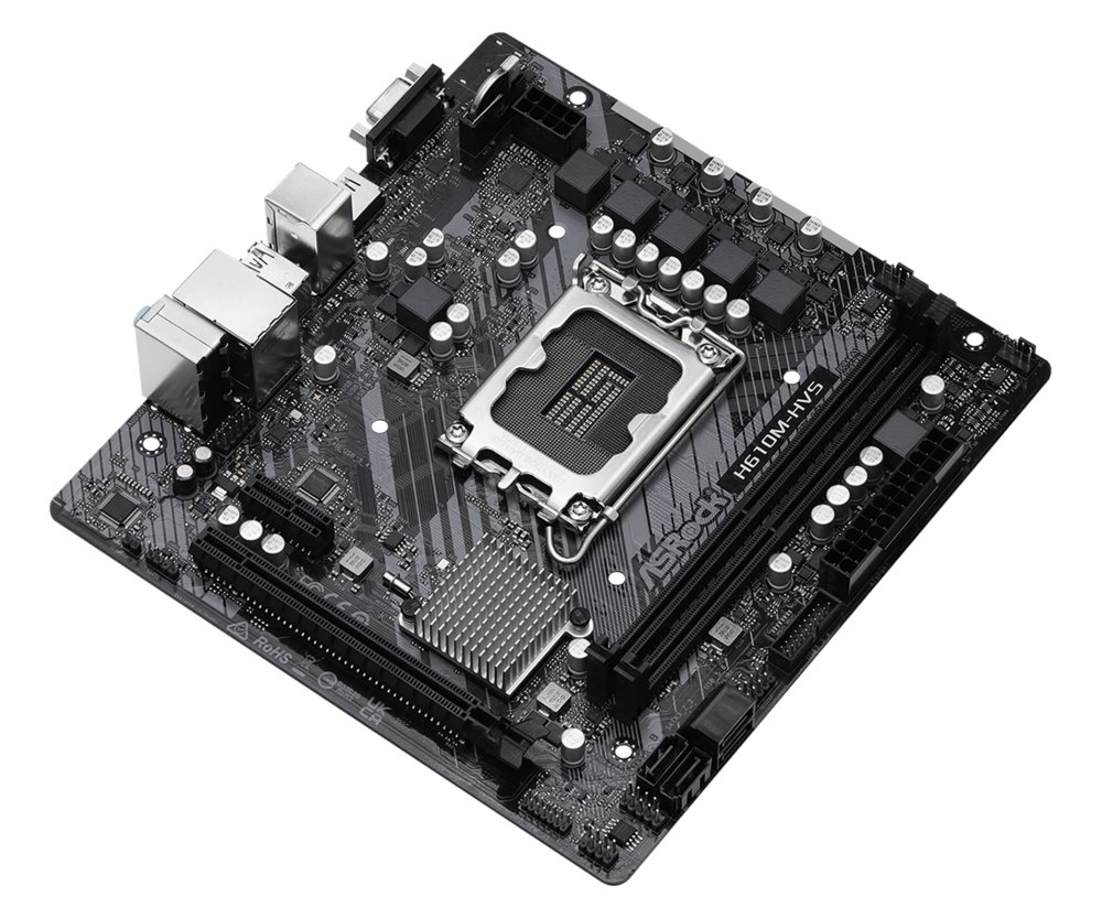 Asrock H610M-HVS Intel H610 | Socket LGA 1700 | Intel H610 | 2xDDR4 | Micro-ATX | Moederbord – 2