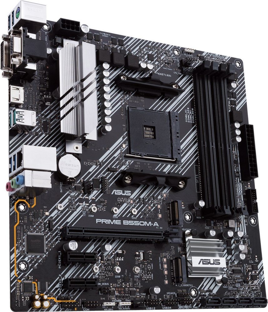 ASUS PRIME B550M-A | Socket AM4 | AMD B550 | 4xDDR4 | Micro-ATX | Moederbord – 0