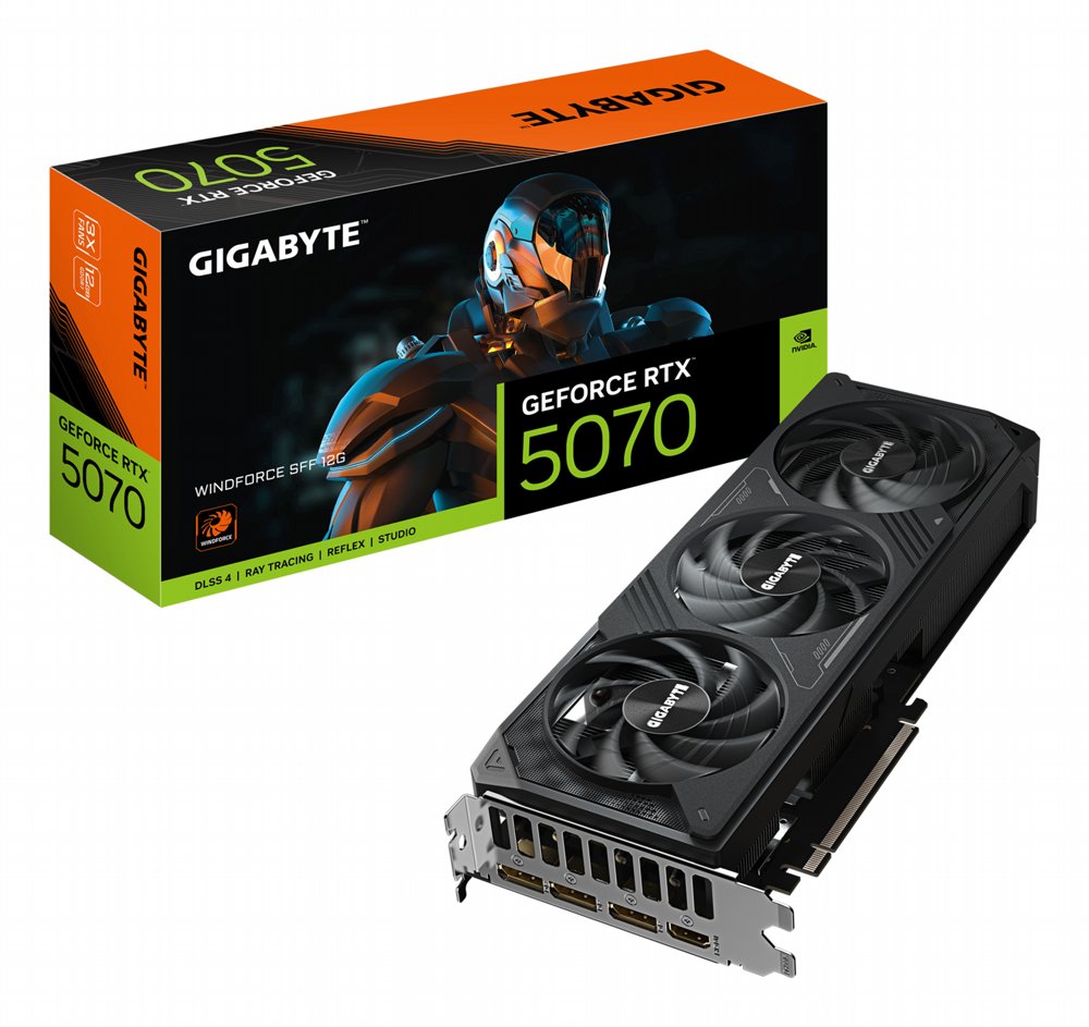 GIGABYTE GeForce RTX 5070 WINDFORCE SFF 12G NVIDIA 12 GB GDDR7 – 0 GIGABYTE GeForce RTX 5070 WINDFORCE SFF 12G NVIDIA 12 GB GDDR7 – 0