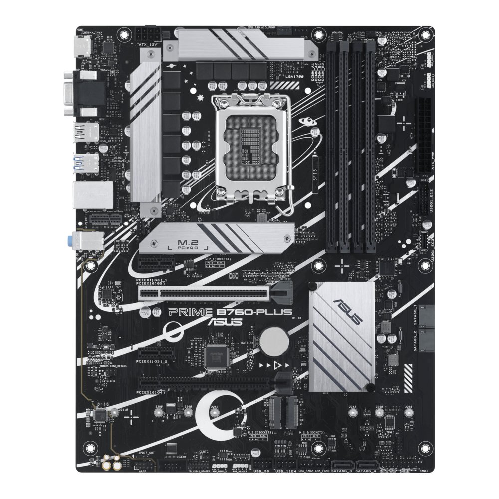 ASUS PRIME B760-PLUS | Socket LGA 1700 | Intel B760 | 4xDDR5 | ATX | Moederbord – 0 ASUS PRIME B760-PLUS | Socket LGA 1700 | Intel B760 | 4xDDR5 | ATX | Moederbord – 0