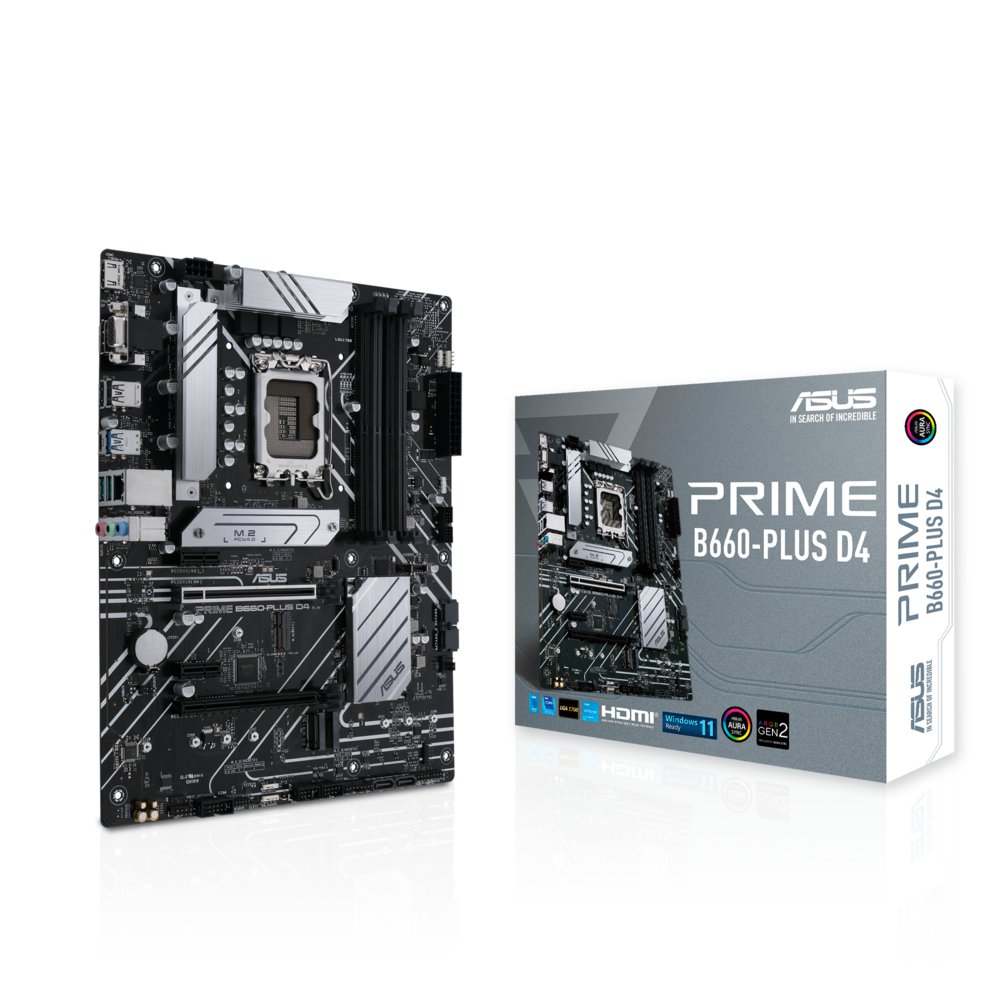 ASUS PRIME B660-PLUS D4 | Socket LGA 1700 | Intel B660 | 4xDDR4 | ATX | Moederbord – 6