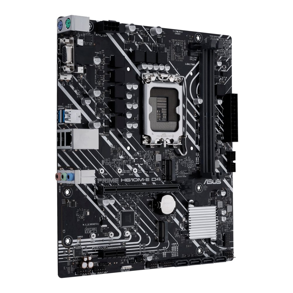 ASUS PRIME H610M-E D4-CSM | Socket LGA 1700 | Intel H610 | 2xDDR4 | Micro-ATX | Moederbord – 1