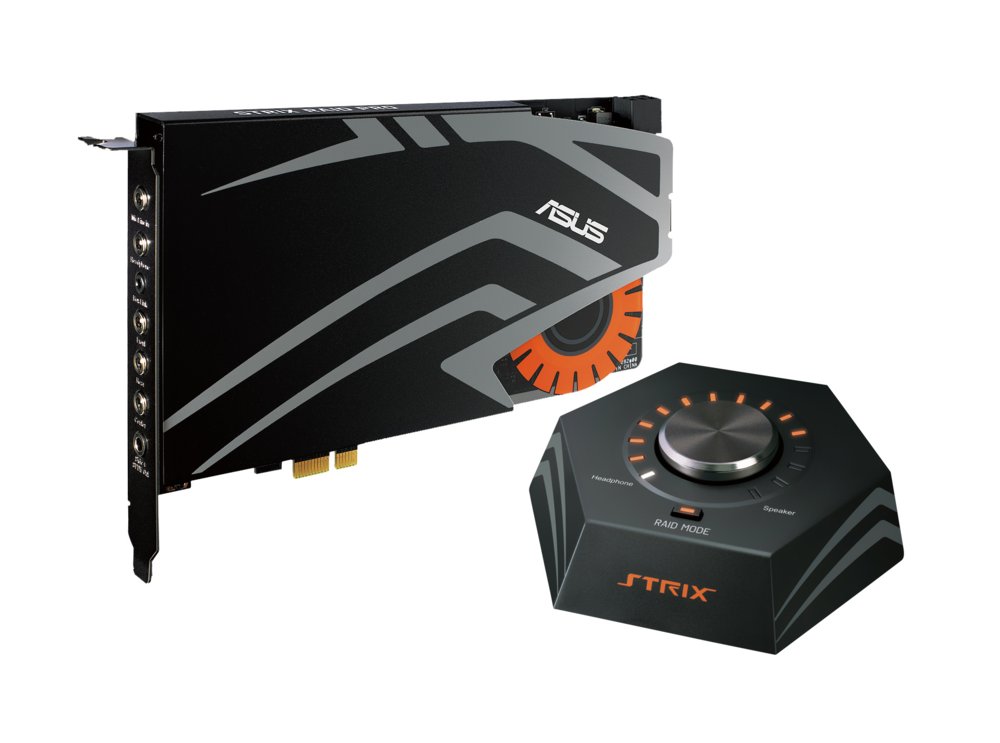 ASUS STRIX RAID PRO | Interne Geluidskaart | 7.1 Kanalen | PCI-E | Inclusief Audio Control Box – 0