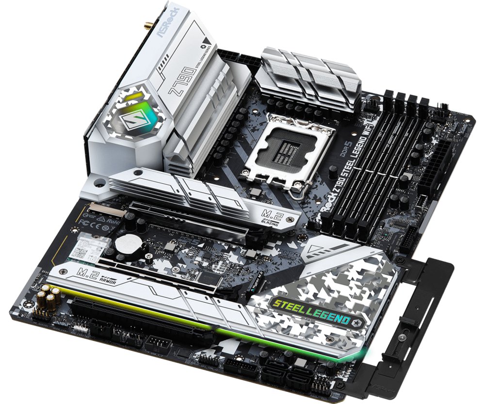 Asrock Z790 Steel Legend WiFi | Socket LGA 1700 | Intel Z790 | 4xDDR5 | ATX | Moederbord – 2 Asrock Z790 Steel Legend WiFi | Socket LGA 1700 | Intel Z790 | 4xDDR5 | ATX | Moederbord – 2