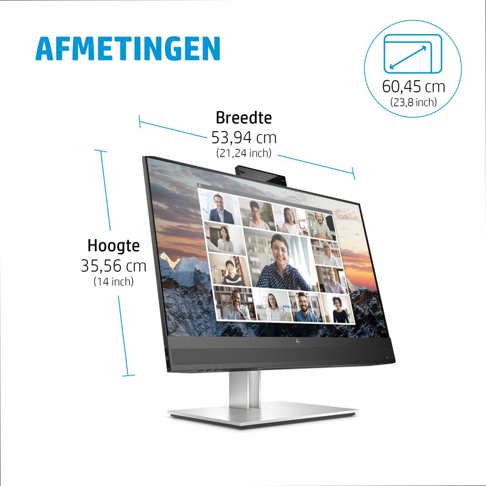 HP E24m G4 23,8″ | 1920×1080 FHD IPS | 5ms | 99% sRGB | USB-C met 65W Power Delivery | 5MP Pop-up Webcam | Stereo Speakers | Microfoon | Monitor – 10 HP E24m G4 23,8″ | 1920×1080 FHD IPS | 5ms | 99% sRGB | USB-C met 65W Power Delivery | 5MP Pop-up Webcam | Stereo Speakers | Microfoon | Monitor – 10