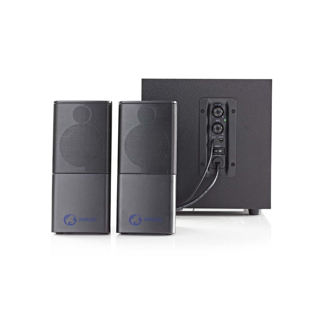 Nedis GSPR10021BK | 2.1 Luidsprekerset | 11W RMS | Zwart – 1 Nedis GSPR10021BK | 2.1 Luidsprekerset | 11W RMS | Zwart – 1