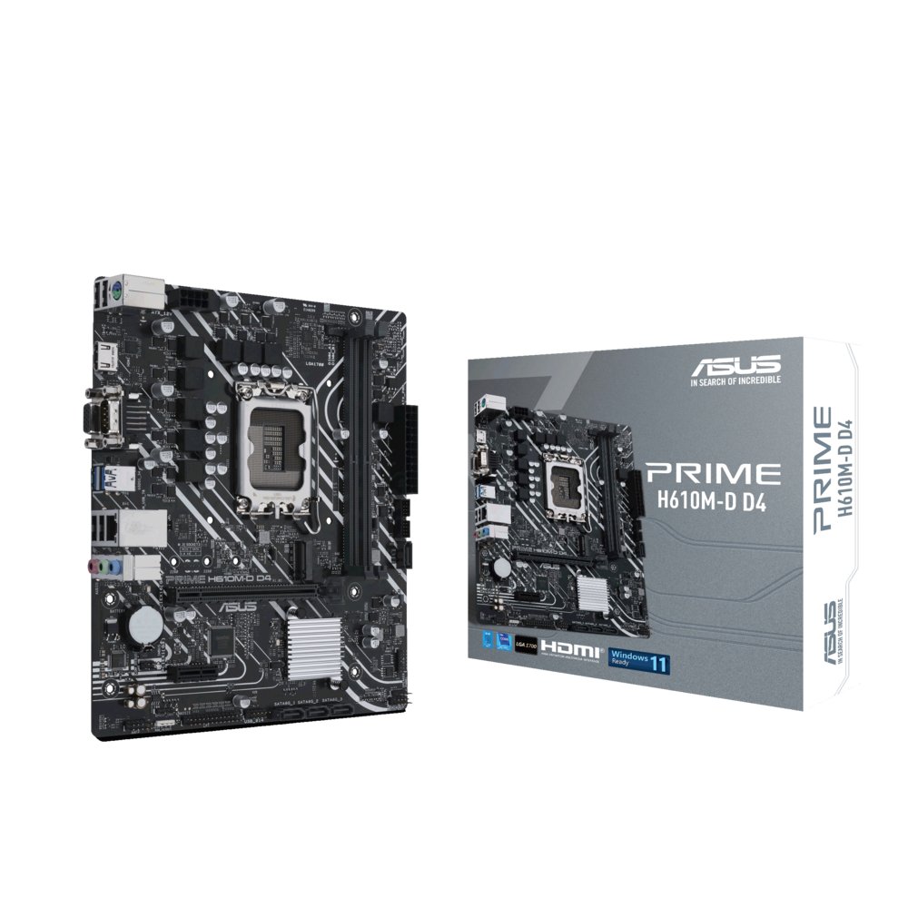 ASUS PRIME H610M-D D4 | Socket LGA 1700 | Intel H610 | 2xDDR4 | Micro-ATX | Moederbord – 5