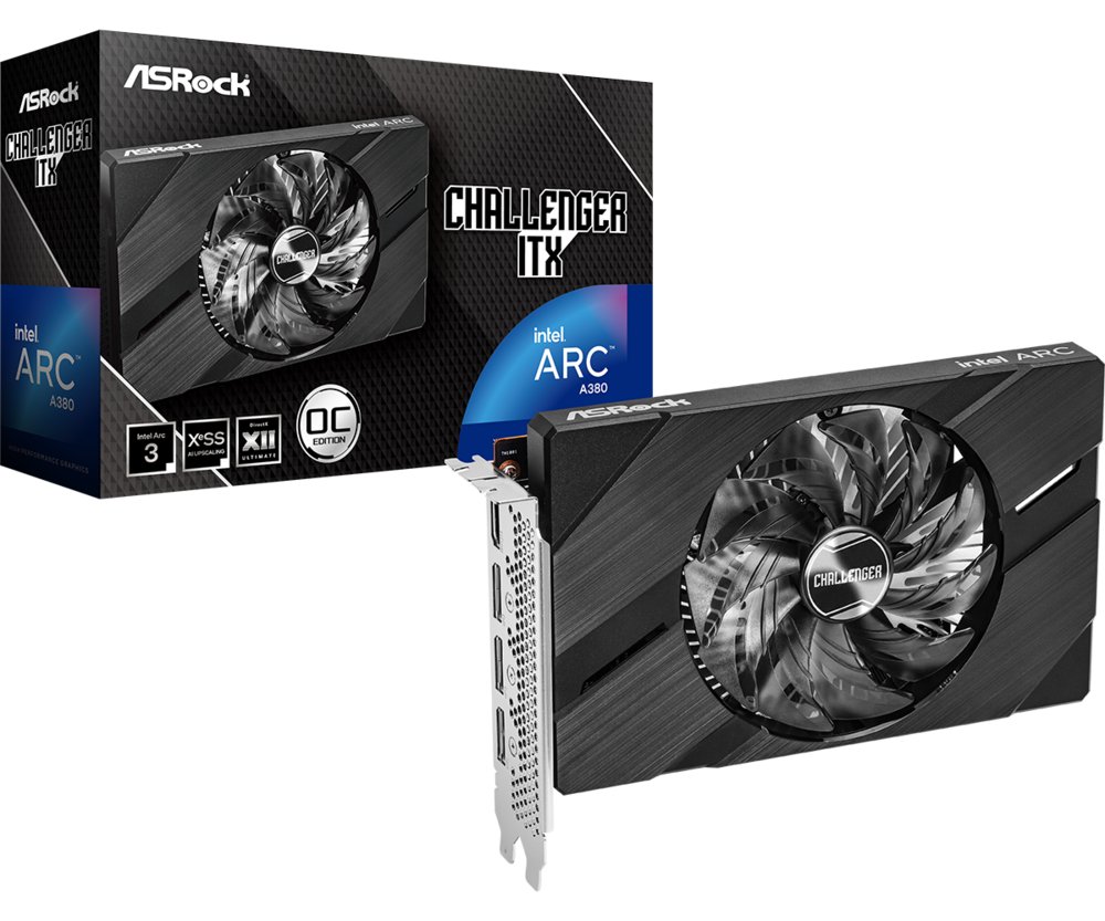 ASRock Challenger Intel Arc A380 ITX OC | 6GB GDDR6 Videokaart – 4 ASRock Challenger Intel Arc A380 ITX OC | 6GB GDDR6 Videokaart – 4
