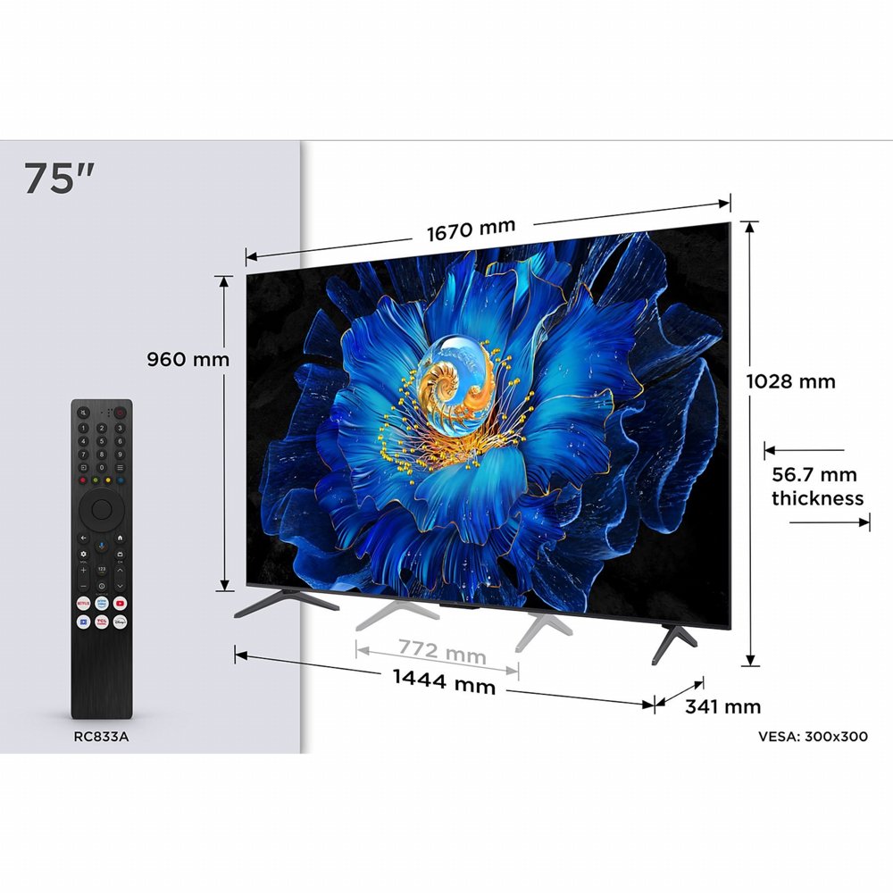 TCL 75C6KS | 75″ 4K Ultra HD QD-Mini LED Smart TV | Google TV | Dolby Vision | 60Hz (2025) – 4 TCL 75C6KS | 75″ 4K Ultra HD QD-Mini LED Smart TV | Google TV | Dolby Vision | 60Hz (2025) – 4