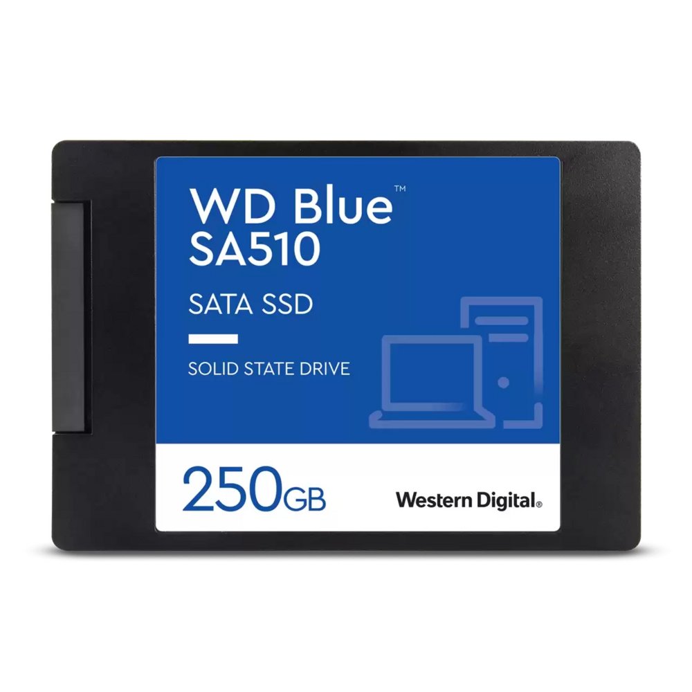 Western Digital Blue SA510 | 250GB SATA SSD | 2.5” | 555MB/s Lezen | 440MB/s Schrijven – 0 Western Digital Blue SA510 | 250GB SATA SSD | 2.5” | 555MB/s Lezen | 440MB/s Schrijven – 0