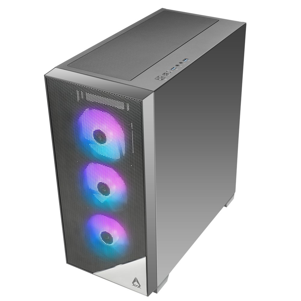 Azza Aero 480 RGB | Midi Tower Case | Zwart – 2 Azza Aero 480 RGB | Midi Tower Case | Zwart – 2