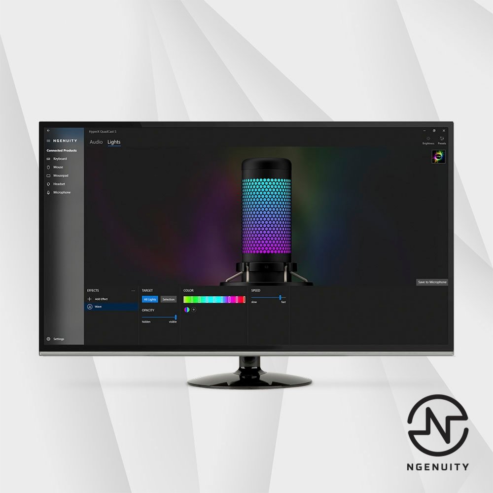 HyperX QuadCast S | USB-microfoon | RGB-verlichting | Voor pc en console | Zwart – 5 HyperX QuadCast S | USB-microfoon | RGB-verlichting | Voor pc en console | Zwart – 5