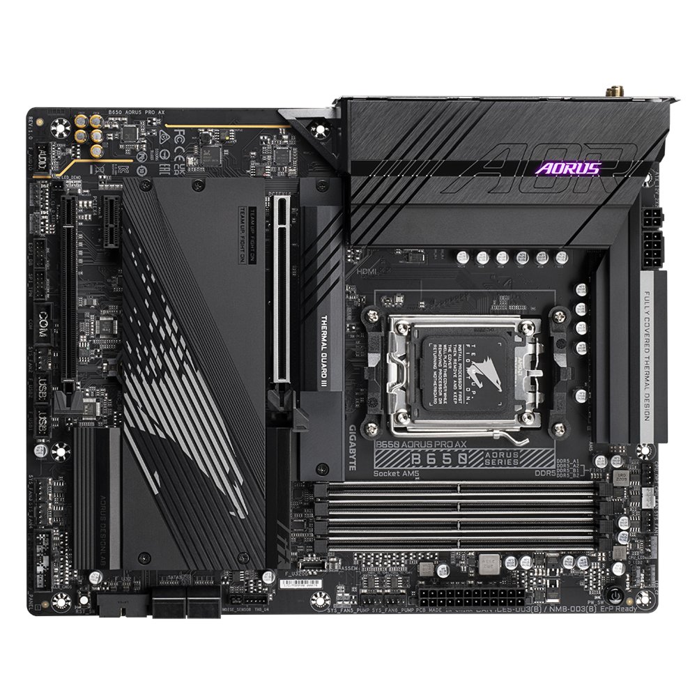 Gigabyte B650 AORUS PRO AX | Socket AM5 | AMD B650 | 4xDDR5 | ATX | Moederbord | RENEWED – 1 Gigabyte B650 AORUS PRO AX | Socket AM5 | AMD B650 | 4xDDR5 | ATX | Moederbord | RENEWED – 1