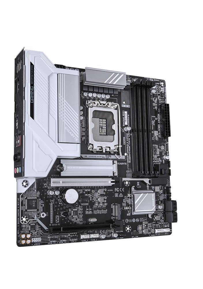 Gigabyte B860M GAMING X WIFI6E | Socket LGA 1851 (V1) | Intel B860 | 4xDDR5 | Micro ATX | Moederbord – 1