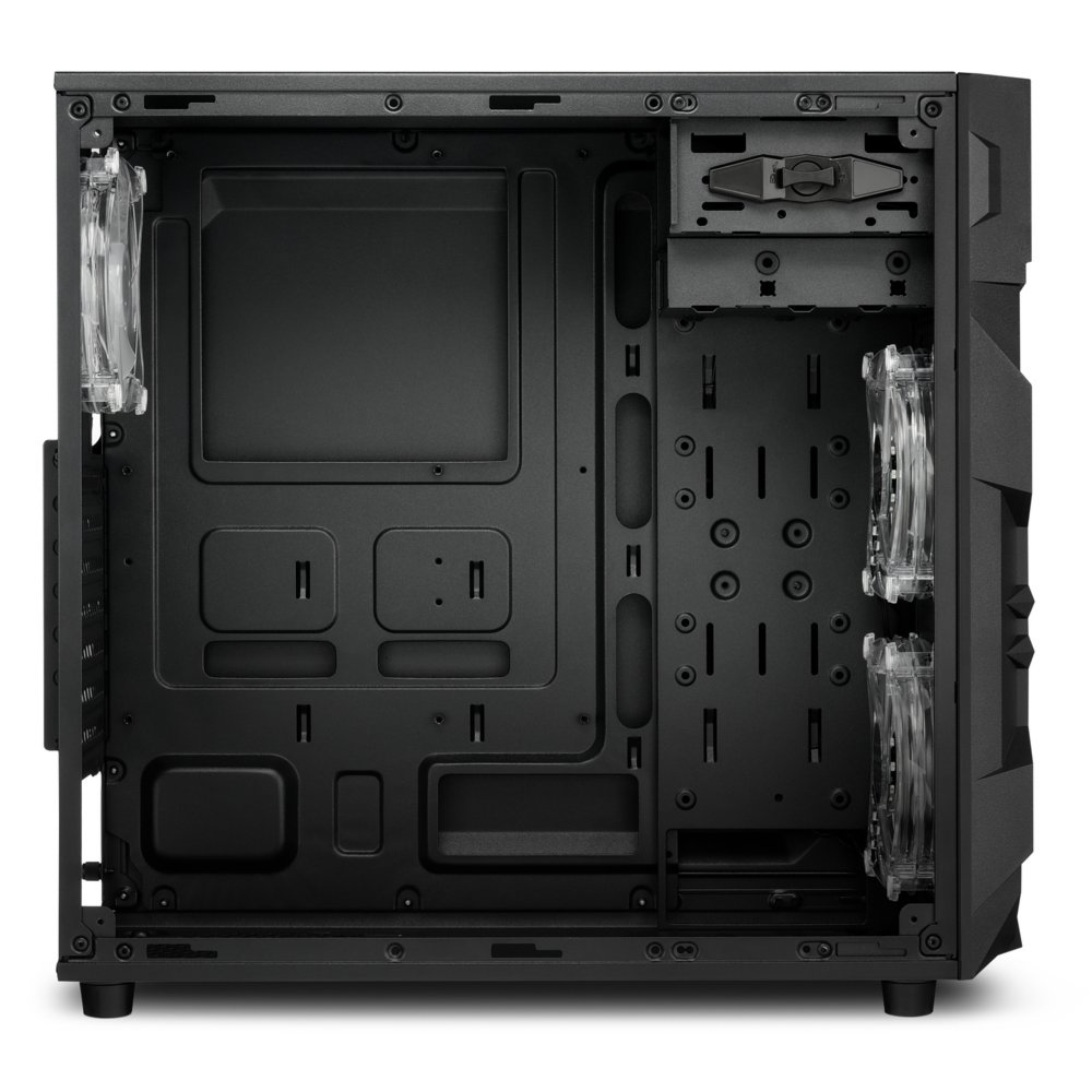 Sharkoon VG7-W RGB | Midi Tower Behuizing | Zwart | Met RGB-verlichting en Acryl Zijpaneel – 3 Sharkoon VG7-W RGB | Midi Tower Behuizing | Zwart | Met RGB-verlichting en Acryl Zijpaneel – 3
