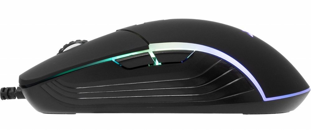 Baracuda NAUTILUS RGB | Bekabelde Gaming Muis | Rechtshandig | USB-A | 12800 DPI | Zwart – 3