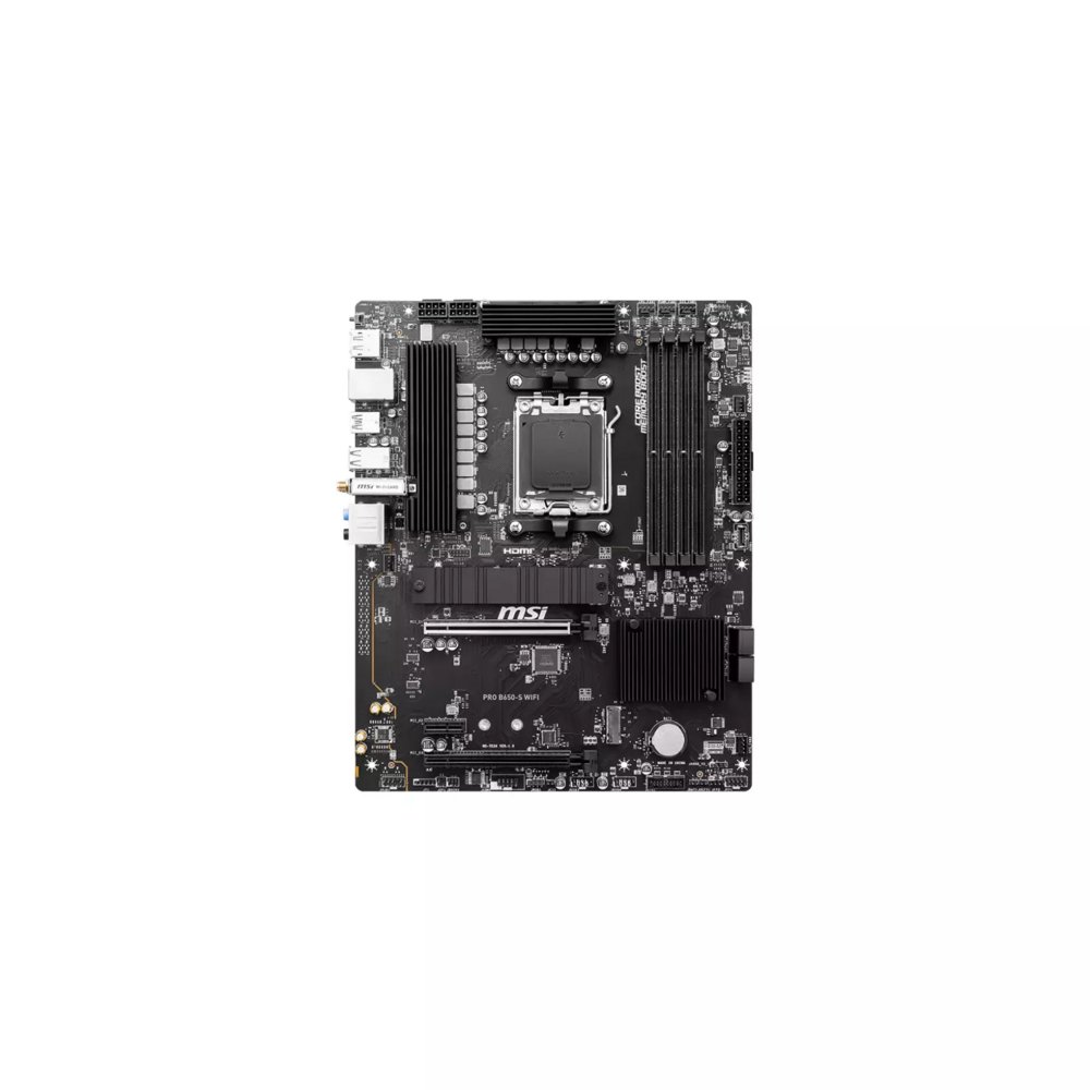 MSI PRO B650-S WIFI | Socket AM5 | AMD B650 | 4xDDR5 | ATX | Moederbord – 1 MSI PRO B650-S WIFI | Socket AM5 | AMD B650 | 4xDDR5 | ATX | Moederbord – 1