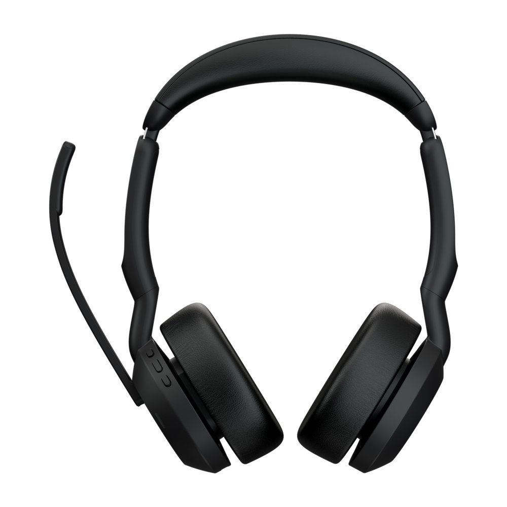 Jabra Evolve2 55 MS Stereo | Bluetooth & USB-A Headset | Met Oplaadhouder | Zwart | Voor Kantoor & Callcenter – 2