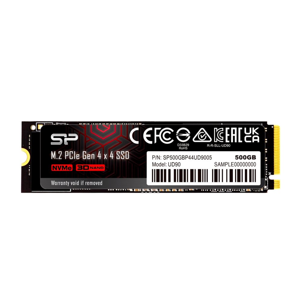 Silicon Power UD90 | 500GB NVMe SSD | M.2 | Gen4 | 4.800MB/s Lezen | 4.200MB/s Schrijven – 0 Silicon Power UD90 | 500GB NVMe SSD | M.2 | Gen4 | 4.800MB/s Lezen | 4.200MB/s Schrijven – 0