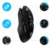 Logitech G903 Lightspeed | Ambidextrous Draadloze Gaming Muis | RF-Draadloos + USB-A | 25.600 DPI | Zwart – 5