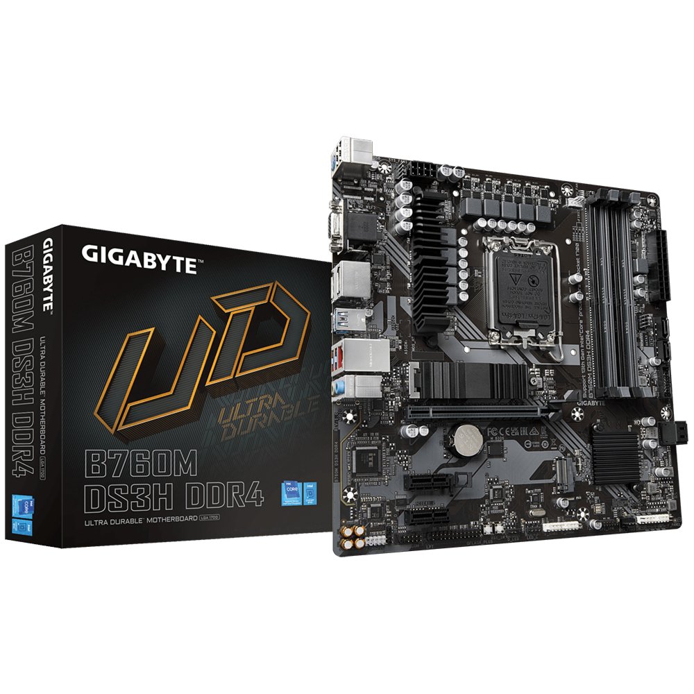 Gigabyte B760M DS3H DDR4 | Socket LGA 1700 | Intel B760 | 4xDDR4 | Micro-ATX | Moederbord – 5