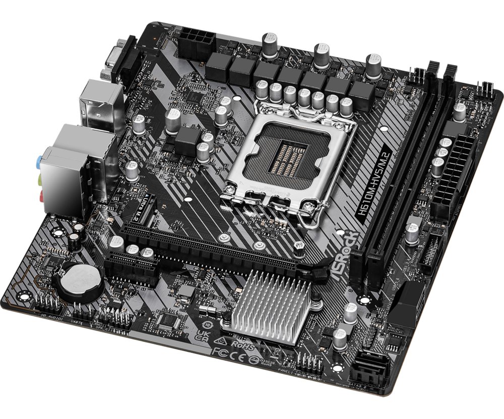 Asrock H610M-HVS/M.2 R2.0 | Socket LGA 1700 | Intel H610 | 4xDDR4 | Micro-ATX | Moederbord – 2 Asrock H610M-HVS/M.2 R2.0 | Socket LGA 1700 | Intel H610 | 4xDDR4 | Micro-ATX | Moederbord – 2