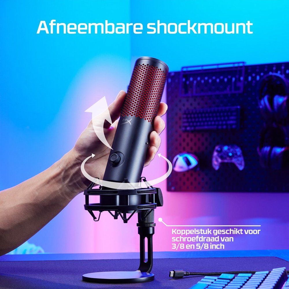 HP 872V1AA | USB Microfoon | Voor Podcasting | Zwart – 3 HP 872V1AA | USB Microfoon | Voor Podcasting | Zwart – 3