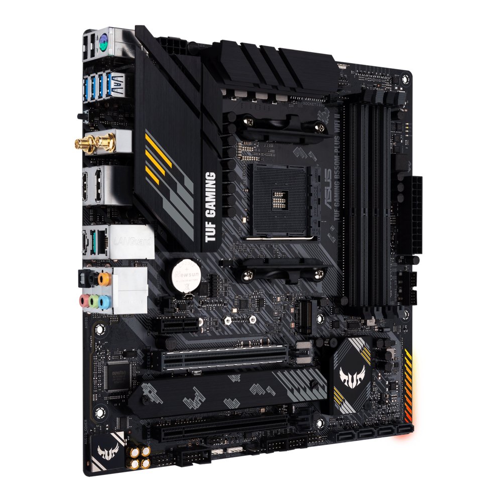 ASUS TUF GAMING B550M-PLUS WIFI II | Socket AM4 | AMD B550 | 4xDDR4 | Micro-ATX | Moederbord – 1