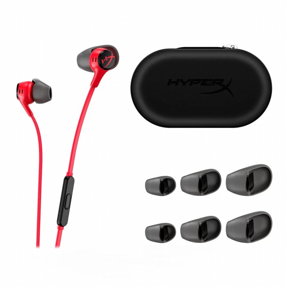 HyperX HyperX Cloud Earbuds II | Bedrade In-ear Gaming Headset | 3.5mm | Rood – 1