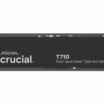 Crucial T710 | 2 TB NVMe SSD | M.2 | Gen5 | 14.500 MB/s Lezen | 12.700 MB/s Schrijven