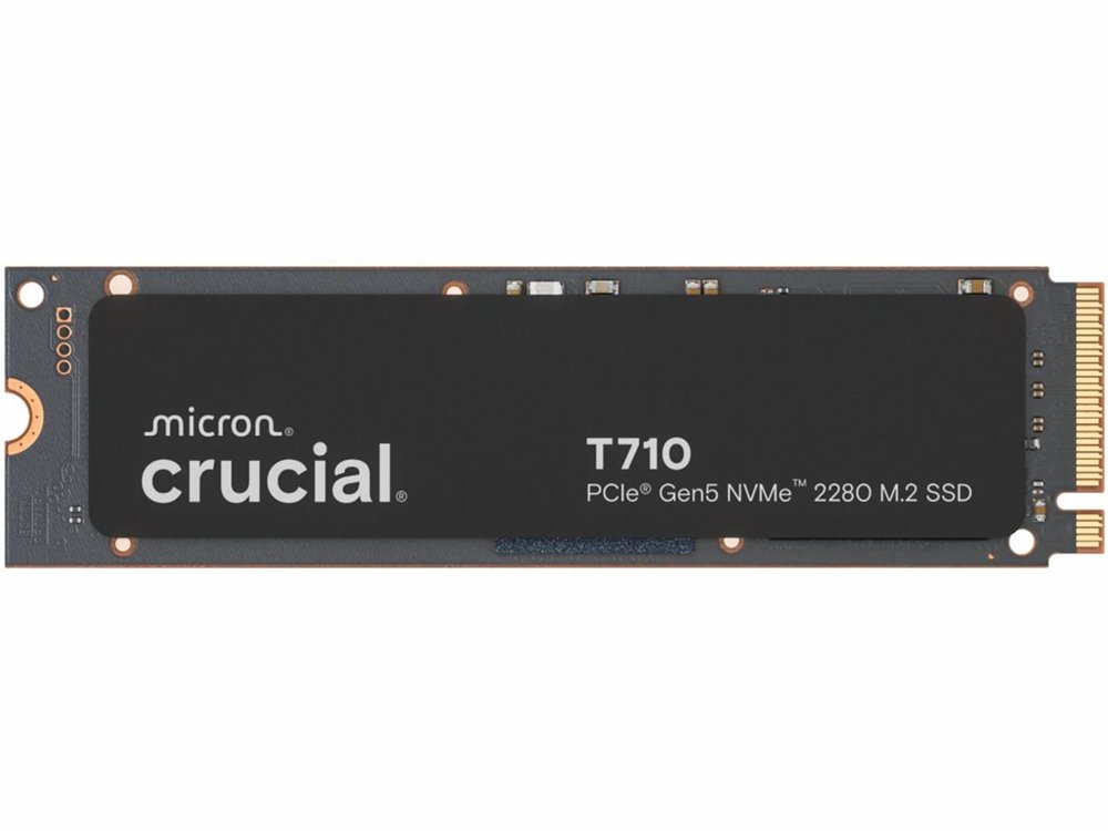 Crucial T710 | 2 TB NVMe SSD | M.2 | Gen5 | 14.500 MB/s Lezen | 12.700 MB/s Schrijven – 0 Crucial T710 | 2 TB NVMe SSD | M.2 | Gen5 | 14.500 MB/s Lezen | 12.700 MB/s Schrijven – 0