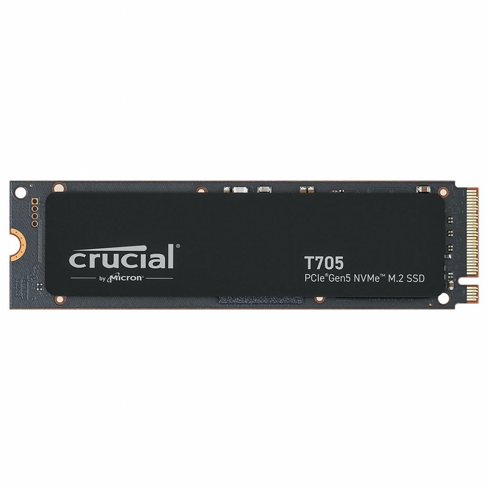 Crucial T705 | 2 TB NVMe SSD | M.2 Gen5 | tot 14.500 MB/s Lezen | tot 12.700 MB/s Schrijven – 0 Crucial T705 | 2 TB NVMe SSD | M.2 Gen5 | tot 14.500 MB/s Lezen | tot 12.700 MB/s Schrijven – 0