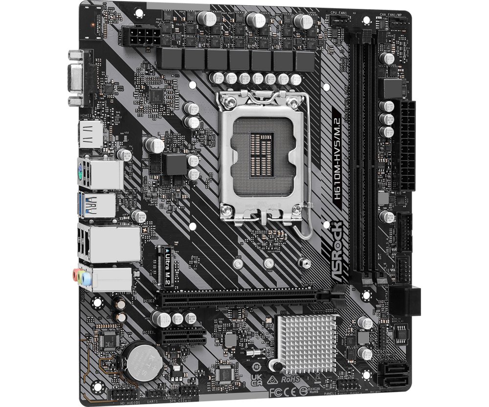 Asrock H610M-HVS/M.2 R2.0 | Socket LGA 1700 | Intel H610 | 4xDDR4 | Micro-ATX | Moederbord – 3 Asrock H610M-HVS/M.2 R2.0 | Socket LGA 1700 | Intel H610 | 4xDDR4 | Micro-ATX | Moederbord – 3