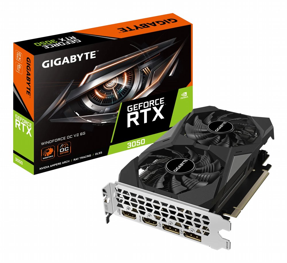 Gigabyte GeForce RTX 3050 WINDFORCE OC V2 | 6GB GDDR6 VRAM | Videokaart | GPU | Nvidia – 0 Gigabyte GeForce RTX 3050 WINDFORCE OC V2 | 6GB GDDR6 VRAM | Videokaart | GPU | Nvidia – 0