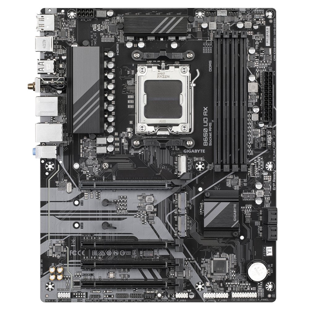 Gigabyte B650 UD AX | Socket AM5 | AMD B650 | 4xDDR5 | ATX | Moederbord – 1