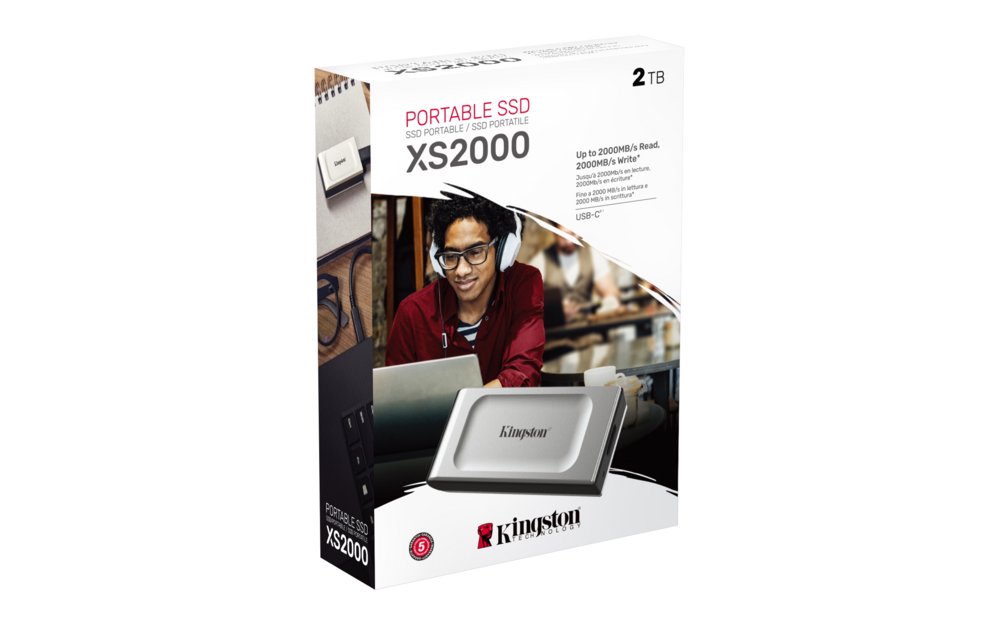 Kingston XS2000 | Externe SSD | 2000GB | USB 3.2 Gen 2×2 | Compact & Snel | Zilver/Zwart – 5 Kingston XS2000 | Externe SSD | 2000GB | USB 3.2 Gen 2×2 | Compact & Snel | Zilver/Zwart – 5