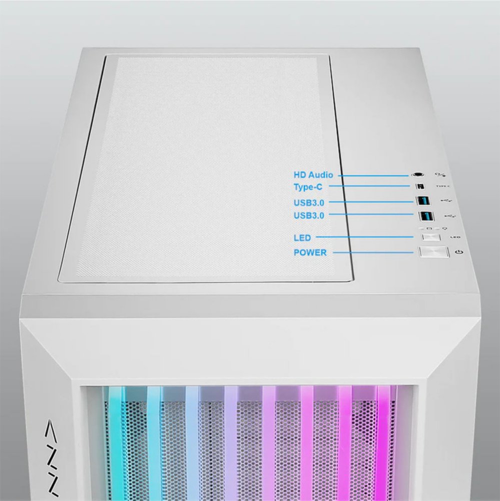 Azza Guardian 520 RGB | Midi Tower Case | Wit – 2 Azza Guardian 520 RGB | Midi Tower Case | Wit – 2