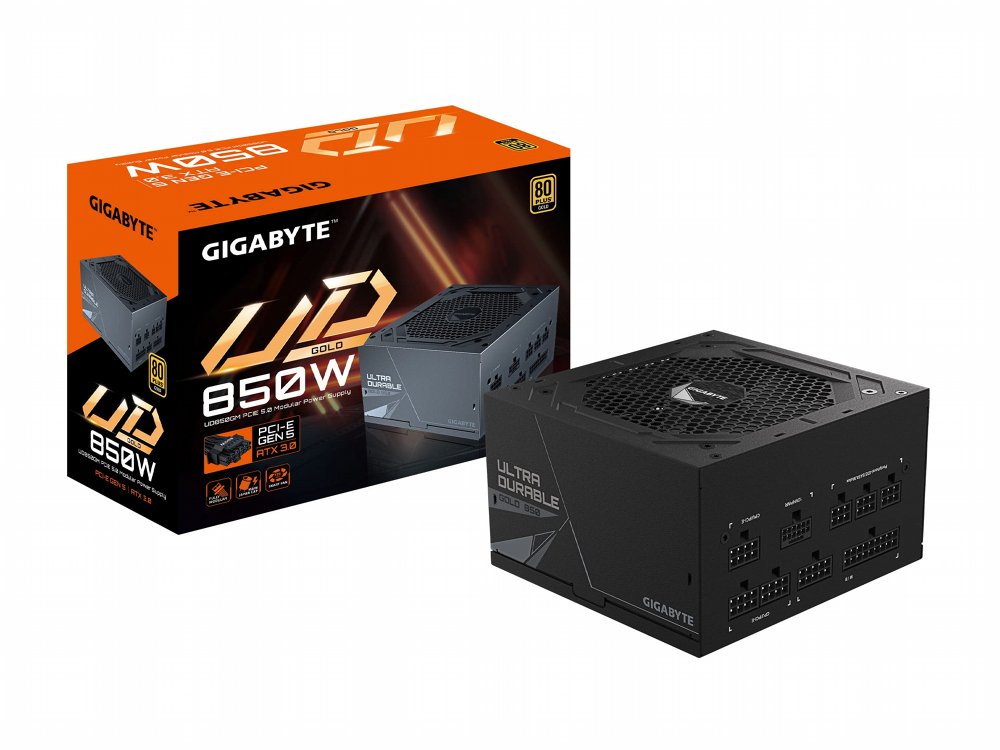 Gigabyte GP-UD850GM PG5 | 850W Gold | 20+4 Pin | ATX | Zwart | Voeding – 0 Gigabyte GP-UD850GM PG5 | 850W Gold | 20+4 Pin | ATX | Zwart | Voeding – 0