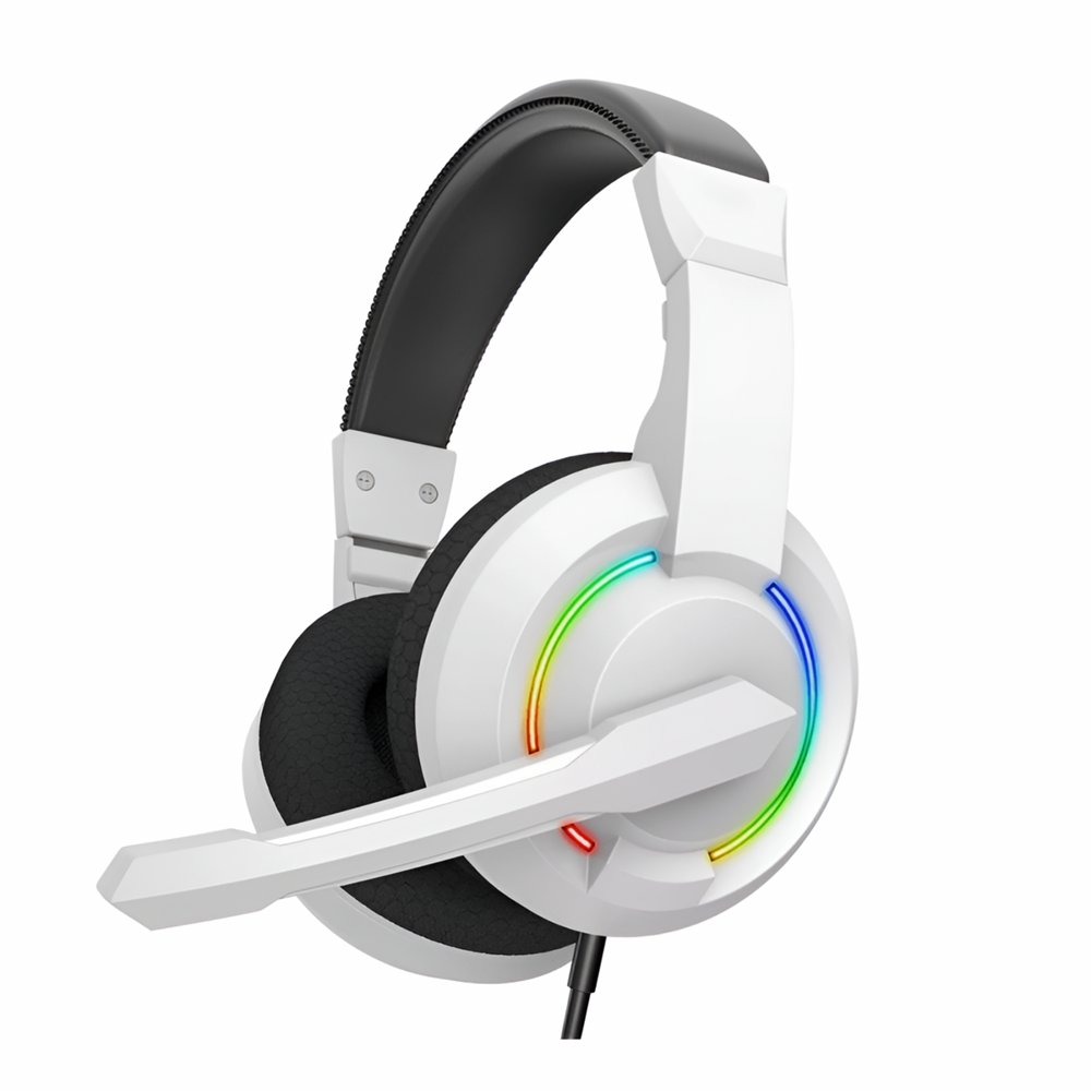 Baracuda HYDRA RGB Rainbow | Gaming Headset 3,5mm & USB | Wit – 0 Baracuda HYDRA RGB Rainbow | Gaming Headset 3,5mm & USB | Wit – 0