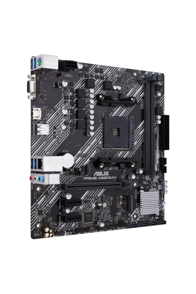ASUS PRIME A520M-K | Socket AM4 | AMD A520M-K | 2xDDR4 | Micro-ATX | Moederbord – 1