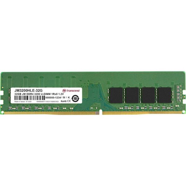 Transcend JetRam | 1x32GB DDR4 | 3200MHz | DIMM | CL22 | Geheugenmodule | RAM – 0