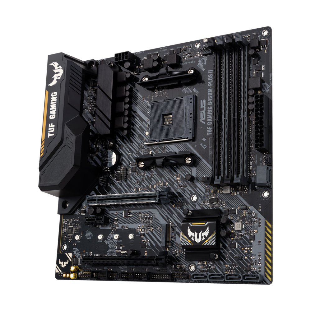 ASUS TUF Gaming B450M-Plus II | Socket AM4 | AMD B450 | 4xDDR4 | Micro-ATX | Moederbord – 2