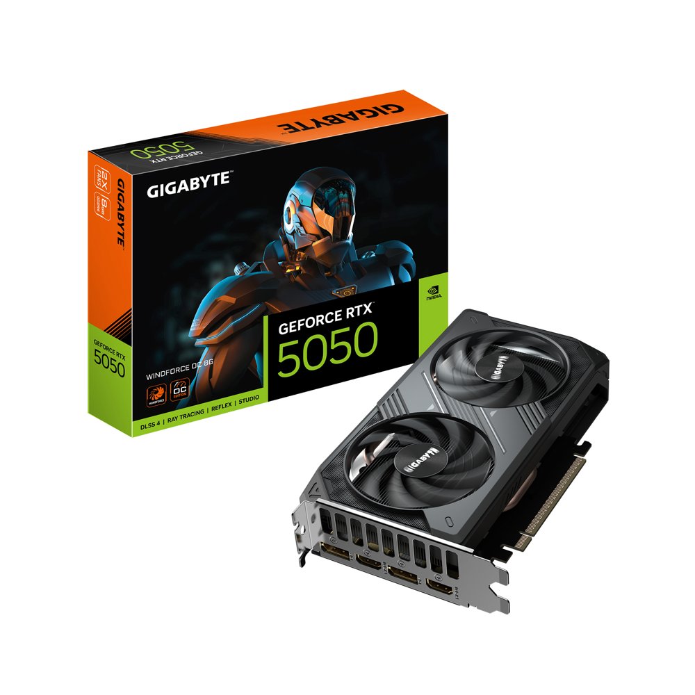 GIGABYTE GeForce RTX 5050 WINDFORCE OC | 8GB GDDR6 | DLSS 4 | Videokaart | Nvidia GPU – 0 GIGABYTE GeForce RTX 5050 WINDFORCE OC | 8GB GDDR6 | DLSS 4 | Videokaart | Nvidia GPU – 0