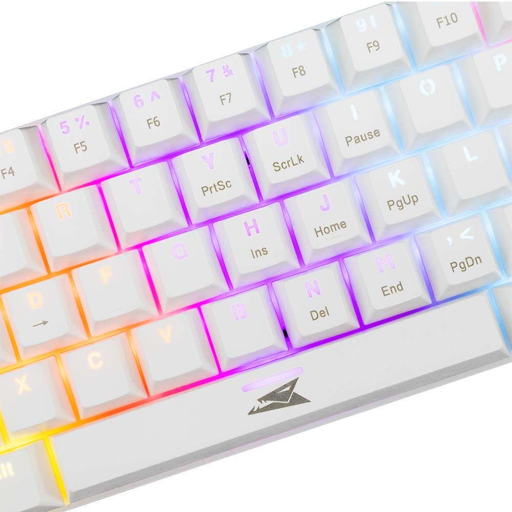Baracuda DOLPHIN RGB 60% | Bedraad Gaming Toetsenbord | Red Switches | Anti-Ghosting | QWERTY | Wit – 1 Baracuda DOLPHIN RGB 60% | Bedraad Gaming Toetsenbord | Red Switches | Anti-Ghosting | QWERTY | Wit – 1