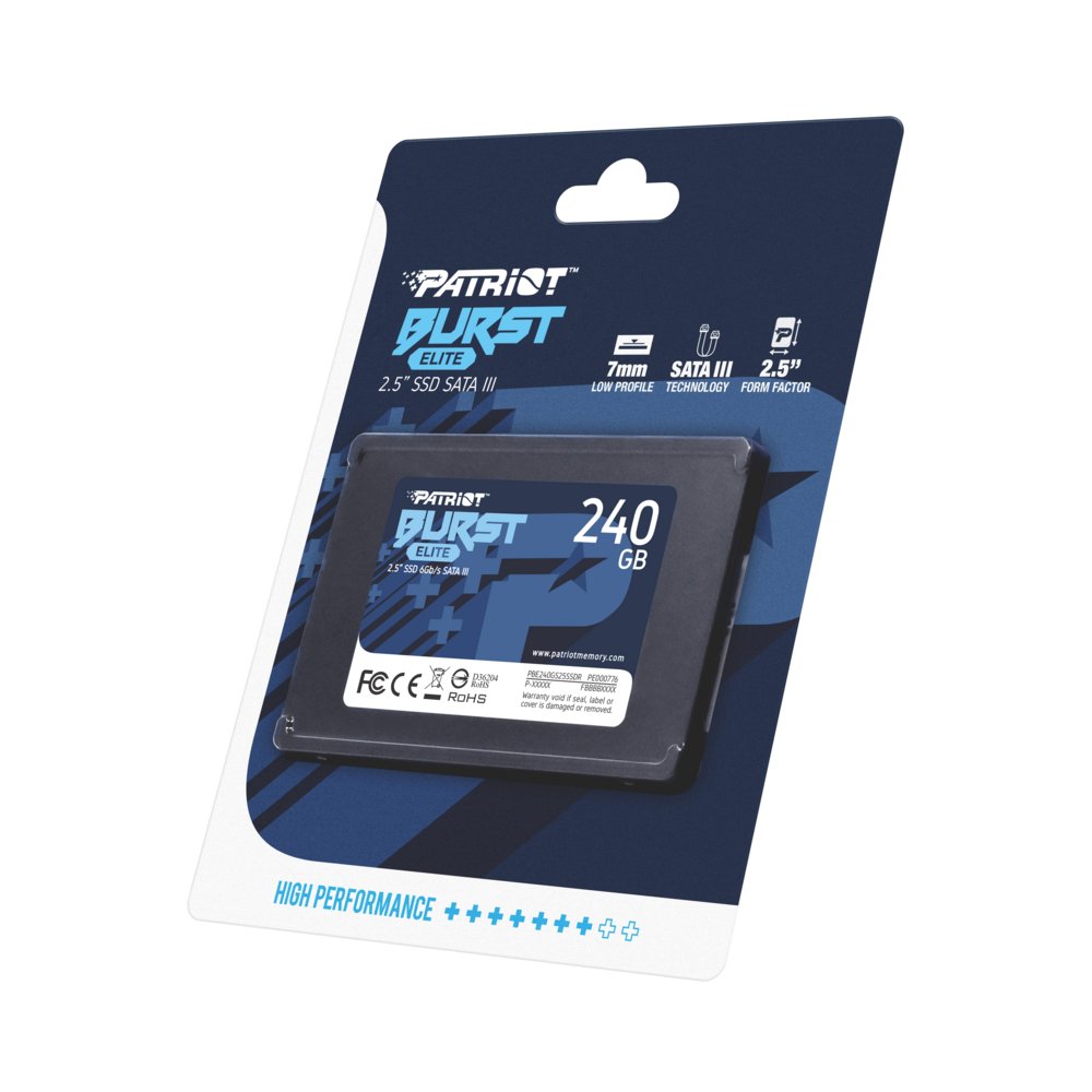 Patriot Burst Elite | 240GB SATA SSD | 2.5 inch | SATA III – 8 Patriot Burst Elite | 240GB SATA SSD | 2.5 inch | SATA III – 8