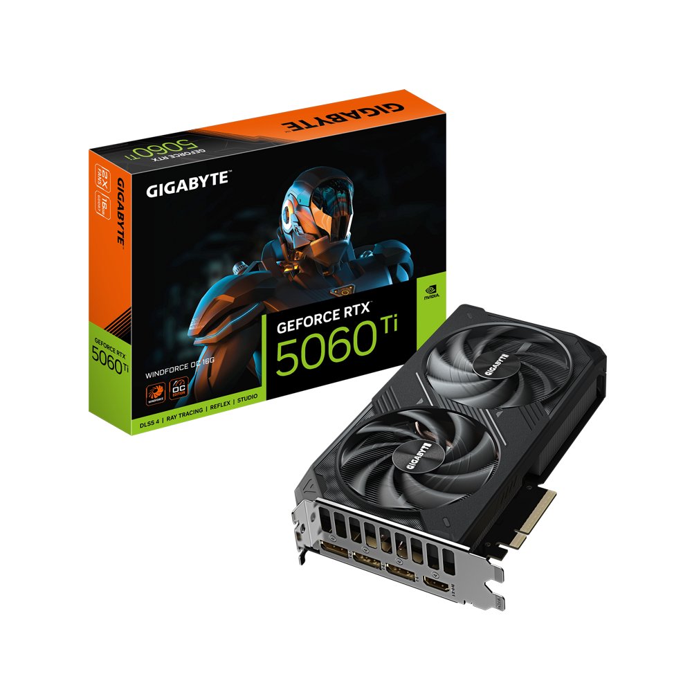 GIGABYTE GeForce RTX 5060 Ti WINDFORCE OC | 16GB GDDR7 | DLSS 4 | Videokaart | Nvidia GPU – 1 GIGABYTE GeForce RTX 5060 Ti WINDFORCE OC | 16GB GDDR7 | DLSS 4 | Videokaart | Nvidia GPU – 1