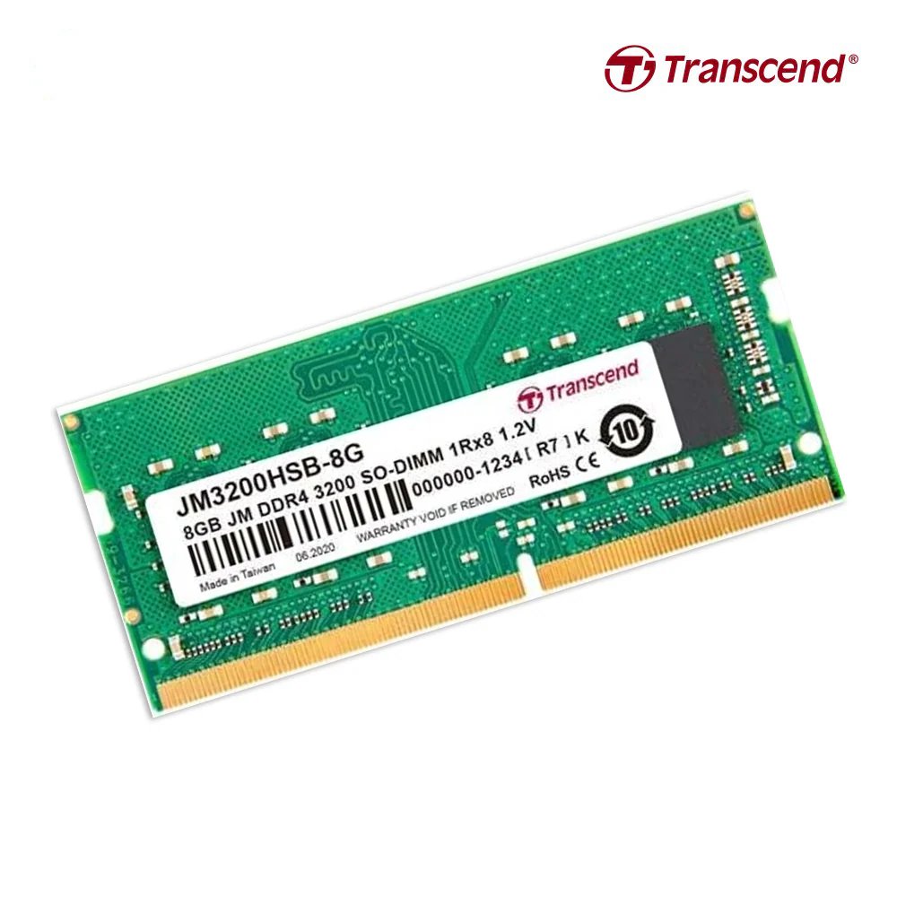 Transcend JetRam JM3200HSB-8G | 8GB DDR4 3200 MHz | SO-DIMM (1×8GB) | CL22 – 0 Transcend JetRam JM3200HSB-8G | 8GB DDR4 3200 MHz | SO-DIMM (1×8GB) | CL22 – 0