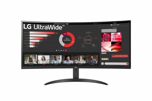 ​LG 34WR50QK-B 34” | 3440×1440 VA | 100Hz | HDR10 | FreeSync | UltraWide Monitor – 0