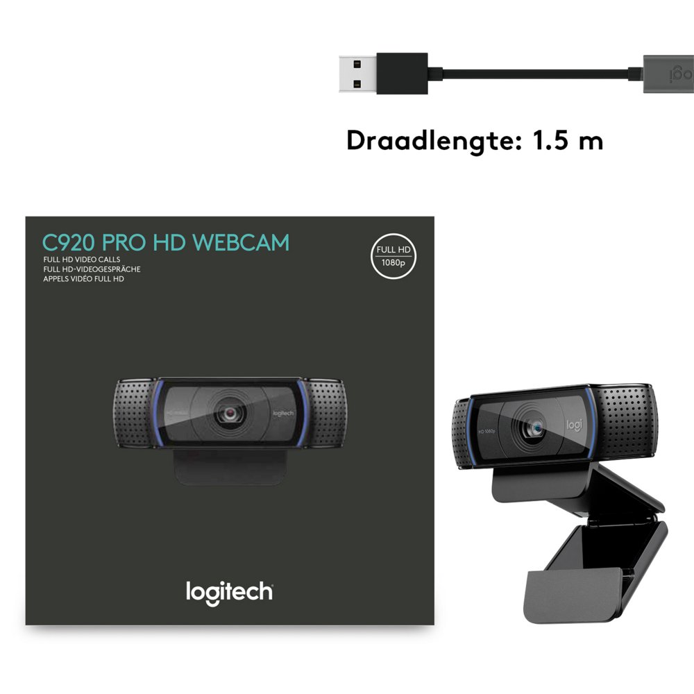 Logitech C920 HD | 1080p 30FPS USB Webcam | Met Microfoon – 9 Logitech C920 HD | 1080p 30FPS USB Webcam | Met Microfoon – 9
