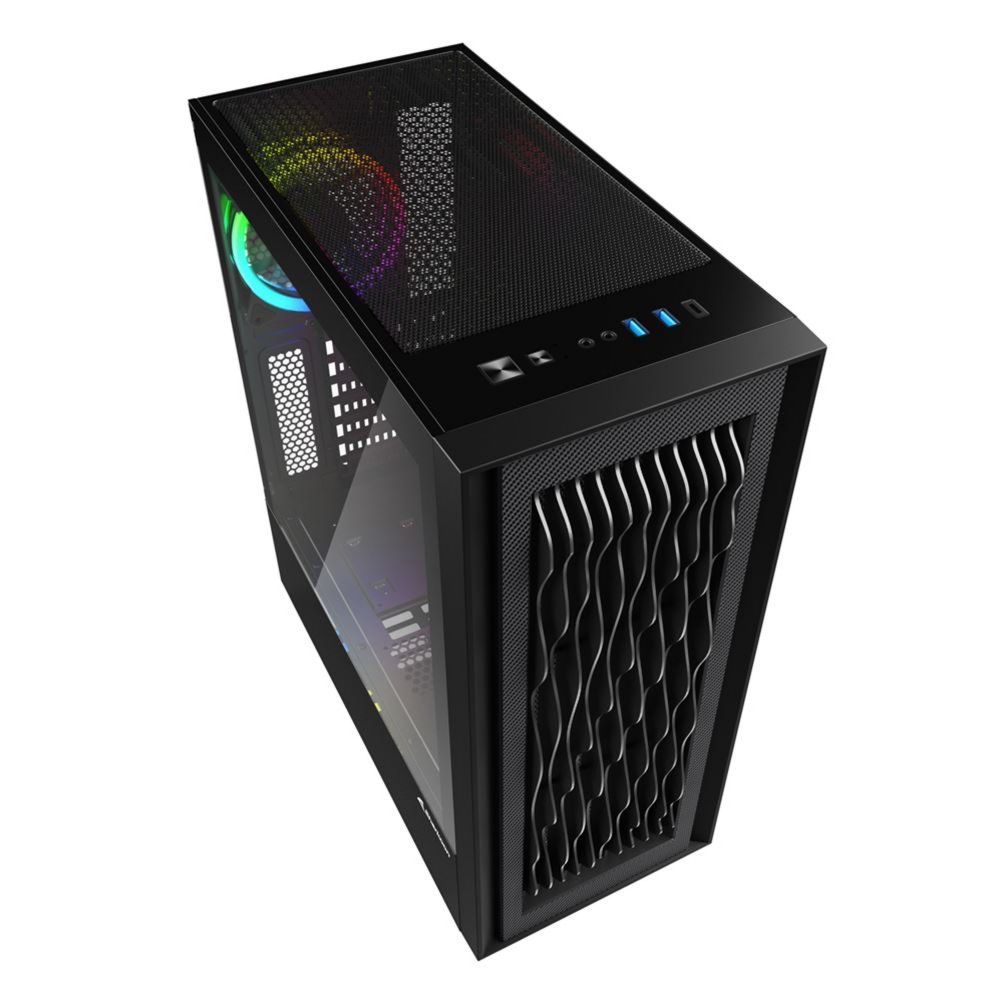 Sharkoon RGB Wave | Tower Case | Zwart – 2 Sharkoon RGB Wave | Tower Case | Zwart – 2